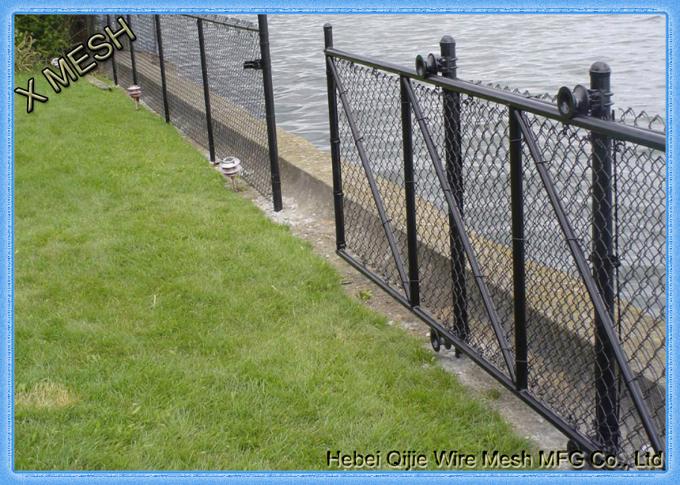 Sıcak Daldırma Galvanizli Zincir Bağlantı Bahçe Güvenlik Hasır Demir Metal Çiftliği Fence-001