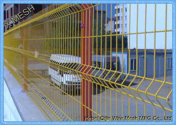 3D PVC Kaplamalı Yeşil Güvenlik Çelik Çit, 5.0mm Hasır Çit Panelleri
