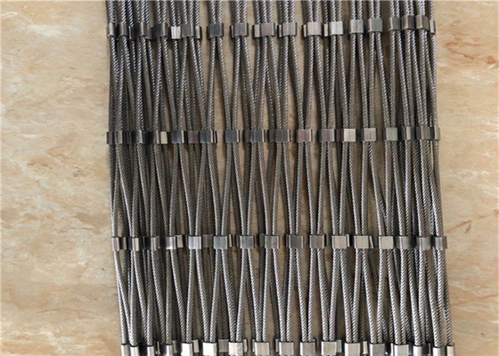 316l Stainless Steel Wire Rope Mesh Decorative And Animal Zoo Protective Fence