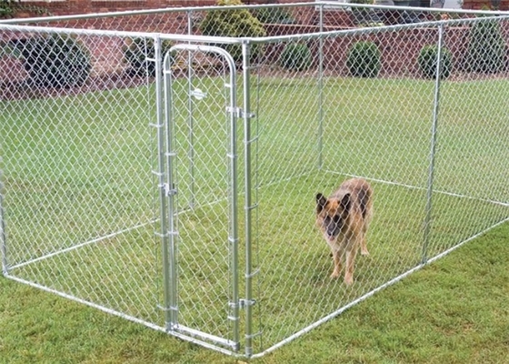 Köpek Koşusu İçin İstiflenebilir Katlanmış Galvanizli Çelik Zincir Bağlantı Depolama Kafesi