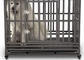 Toz Boyalı Kaynaklı Hasır Sepetler Köpek Kafesi Tam Boy Evcil Hayvan Muhafazası