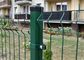 Bahçe Güvenlik Perimetre 0.4mm Eğilmiş Metal Çit 3d Tel Ağı Şeftali Şekilli Post