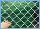 Yeşil renkli Zincir Bağlantı Bahçe Güvenlik Hasır Bahçe için Demir Metal Çiftlik Çiti
