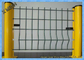 3D PVC Kaplamalı Yeşil Güvenlik Çelik Çit, 5.0mm Hasır Çit Panelleri