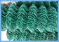 Kırsal Eskrim için 9 Ayar Yeşil PVC Kaplı Renkli Zincir Bağlantı Çiti 4 Ayak Yüksekliği