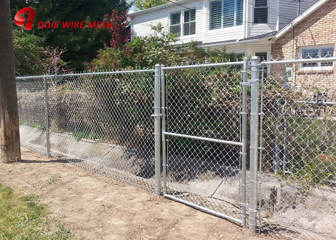 Sıcak Daldırma Galvanizli Zincir Bağlantı Bahçe Güvenlik Hasır Demir Metal Çiftliği Fence-002