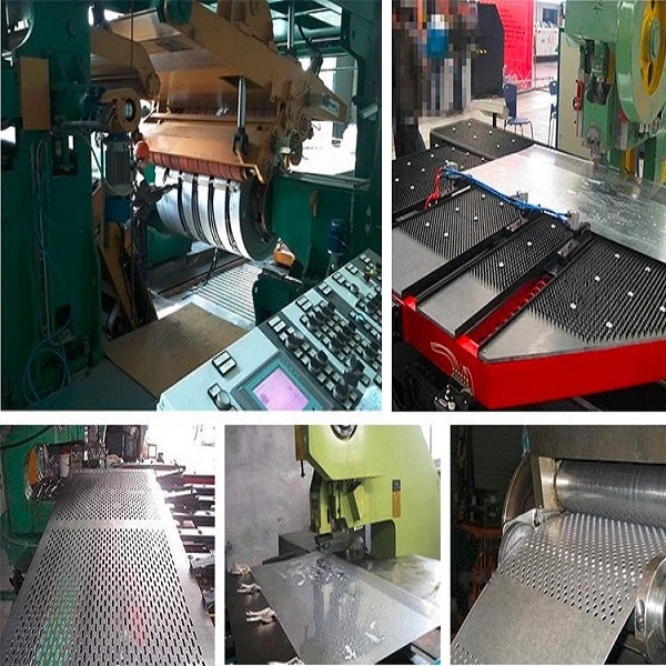 Dekoratif ekranlar ve filtreler için galvanizli perforasyonlu kağıt ağı 0