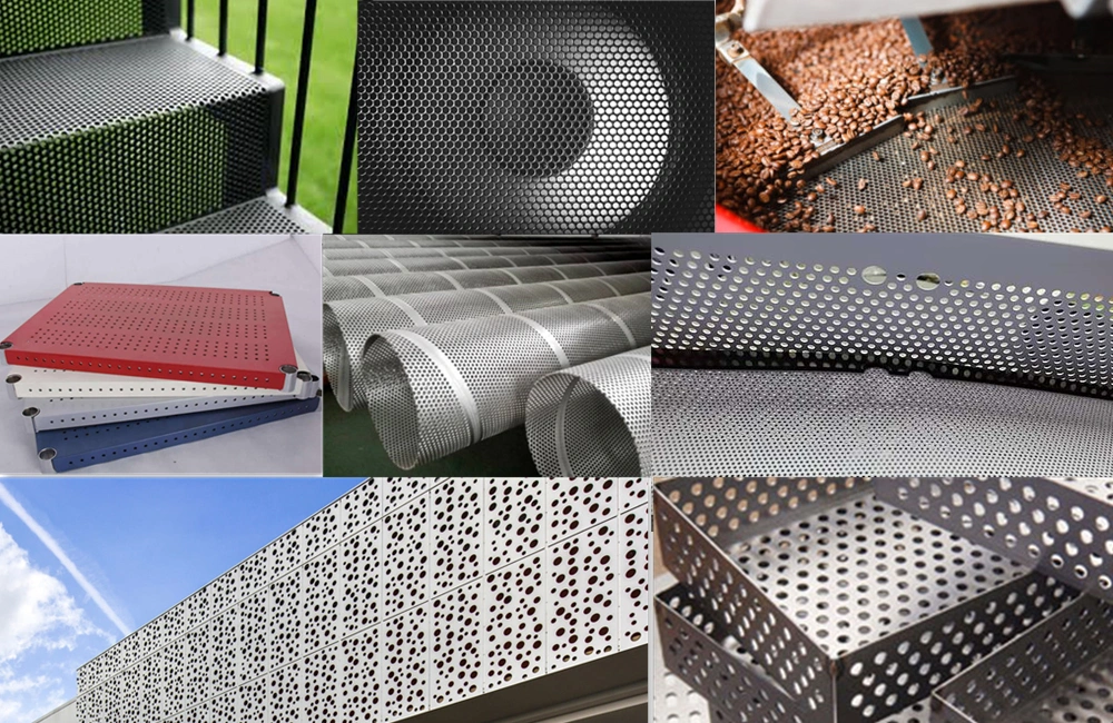 2mm 3mm Delik Boyutu Paslanmaz Çelik Perforasyonlu Metal Yapraklar Düzeltme için Dekoratif Yapraklar 1