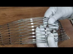 Hayvanat Bahçesi Kafes Koruma Paslanmaz Çelik Çit Ekran Ağı Genişletme Web Tel Kablo Ağı