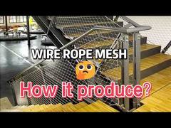 Balustrade için Esnek X Tend 1.2mm Çelik Halat Örgü