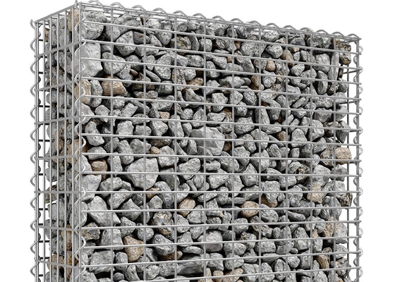Gabion Ekran için Özelleştirilmiş Şekil Sıcak Daldırma Galvanizli Kaynaklı Gabion Mesh