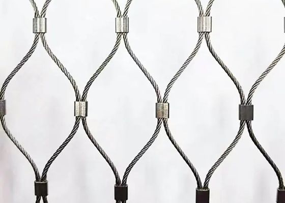 304 316 316l Aviary Hayvanat Bahçesi İçin Yüksek Mukavemetli Paslanmaz Çelik Halat Hasır Net