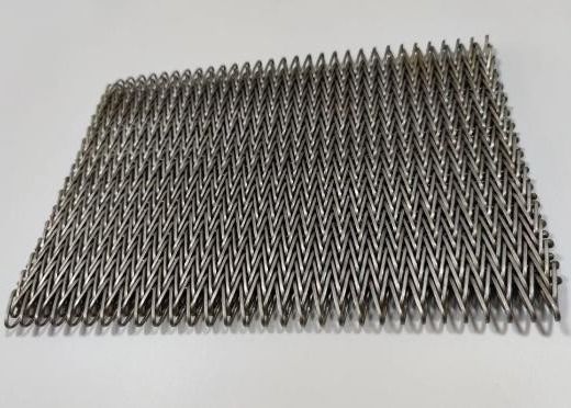 Düz Esnek Spiral Konveyör Bant Hasır Paslanmaz Çelik 304 Zincir Bağlantısı