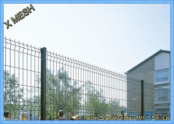 Galvanizli ve PVC kaplı bahçe çitleri için 3D kavisli kaynaklı tel örgü çit