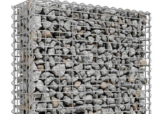 Sıcak Daldırma Galvanizli Taş Kafes Kaynaklı Gabion Kutusu 4mm Tel Kalınlığı