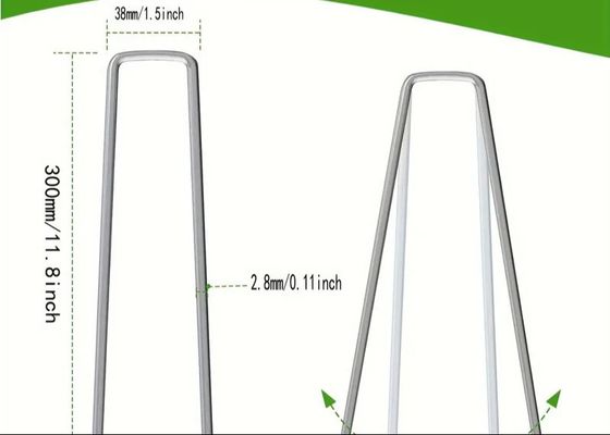 Galvanizli Manzara Staples U şeklindeki Çim Çim Çivisi