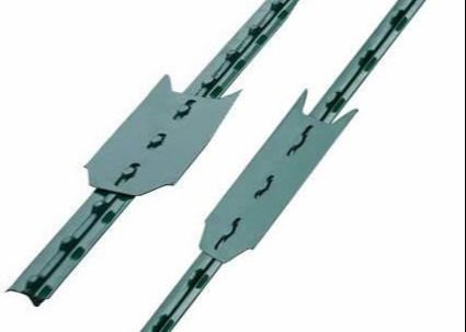 Galvanizli Hd 6 ayaklı çelik çit direği levha ile