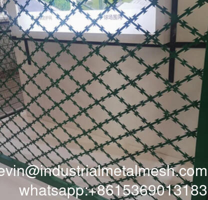 Güvenlik Çözümleri İçin Premium Kaynaklı Tırmanmayı Önleyici Jiletli Tel Örgü