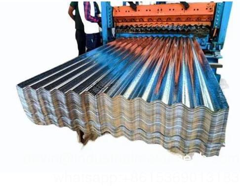 PPGI Metal Demir Çinko Çatı Kiremitleri Galvalume Oluklu Çelik Çatı Profil Levhası