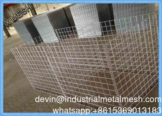 Gi Gabion Kutusu Çin Tedarikçiler Kaynatılmış Gabion Kutusu 1X0.5X0.5m 3.5-4.5mm Tel Ölçüsü