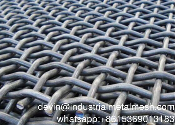 Kömür Madeni Titreşimli Elek İçin Ss 304 316 316L 321 Kıvrımlı Tel Örgü Kıvrımlı Tel Örgü