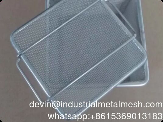 Customized Stainless Steel Woven Wire Mesh Basket