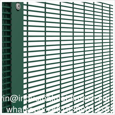 Powder Coated Clear View Anti Climb Perimeter Welded Anti-Theft Metal Wire 358 Mesh Fence for High Security/Safety/Airport/Electric