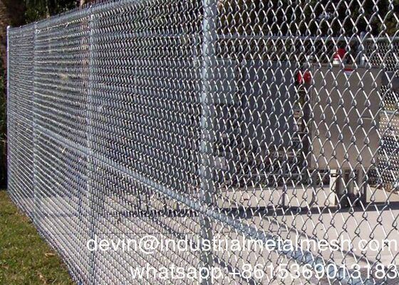 Galvanizli Tıraş Babred Tel Elmas Tel Mesh Kapılar Metal PVC Zincir Bağlantı Çit Post