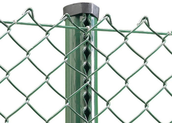 Galvanizli PVC Kaplı Elmas Örgü Tel Zincir Bağlantı Çit Rulosu