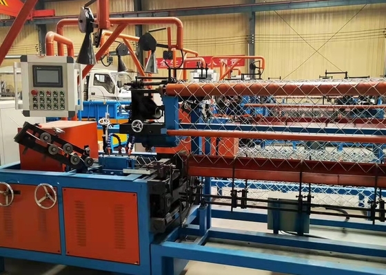 Çift Tel 3m Genişlik Dokunmatik Otomatik Zincir Bağlantı Çit Makinası