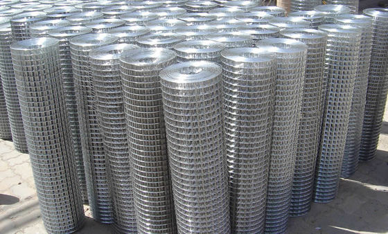 1/4x1/4 İnç 1/2x1/2 İnç 2x2 İnç Galvanizli Kaynaklı Hasır Rulolar 4.0mm