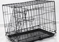 Heavy Duty Folding 30 Inch Large Steel Dog Cages Outdoor Stackable