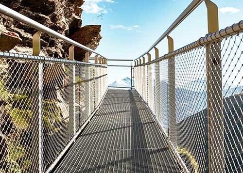 Hayvan Muhafazaları İçin Özelleştirilebilir Paslanmaz Çelik Halat Örgü Güvenlik Ağları Aşınmaya Dayanıklı