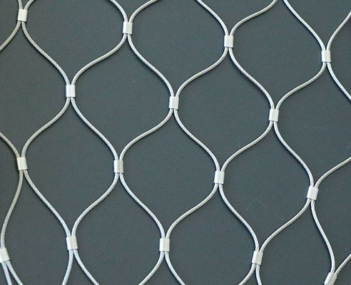 20x20mm Plain Weave Metal Stainless Steel Wire Rope Mesh