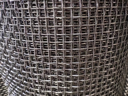 Açıklık 2mm Kare Paslanmaz Çelik 304 Kıvrımlı Dokuma Hasır 20x20mm