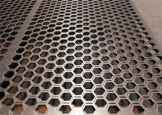 Dupleks Kaliteli Paslanmaz Çelik Altgen Perforasyonlu Metal Plakası Akvaçülüm ve Tuzlu Su