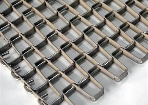 T-316 Paslanmaz Çelik Flat Wire Mesh Gıda Pişirme için Taşıyıcı Kemeri