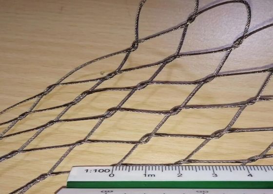 Hayvanat Bahçesi Kafes Koruma Paslanmaz Çelik Çit Ekran Ağı Genişletme Web Tel Kablo Ağı