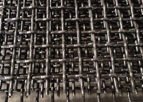Yüksek Tensile 65 Mn Quarry Rock Crusher Vibrating için Crimped Wire Woven Screen Mesh