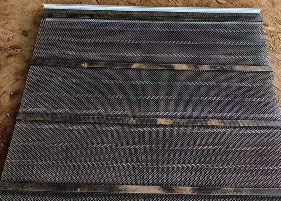 Çakıl taraması için kauçuk kendi kendini temizleyen titreşimli ekran ağı