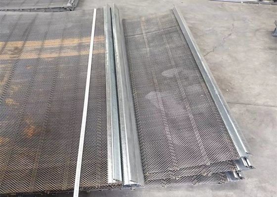 Siyah Demir 4mm Titreşimli Elek Örgüsü Kare Dokuma Kıvrımlı Tel