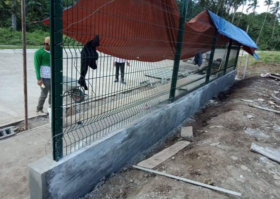 3d Eğilmiş Metal Çit Bahçe İçin Pvc Kaplı Kaynaklı Ağı
