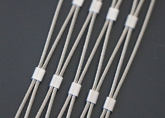 Kaya Düşmesine Karşı Koruma Paslanmaz Çelik Halat Hasır Net Düz Dokuma
