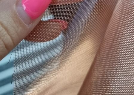 1.2m Genişlik Bakır Tel Ağ 0.56*0.56 Açılış*0.15 mm Tel çapı