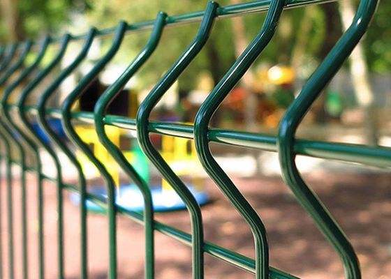 Galvanizli 3D Eğimli Çit Yer Taşıyla Kaynatılmış Ağı Çit