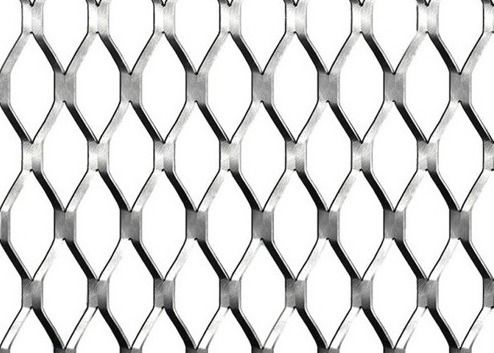 Düzleştirilmiş Ağır Gösterge Genişletilmiş Metal ağ Kumaş Yükseltilmiş Yüzey 1.2x2.4 M Boyut