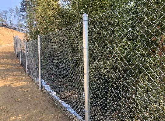 9 Ölçer X 2 "Zincir Bağlantı Çit Kumaş, Galvanizli Chainlink Eskrim Longlife