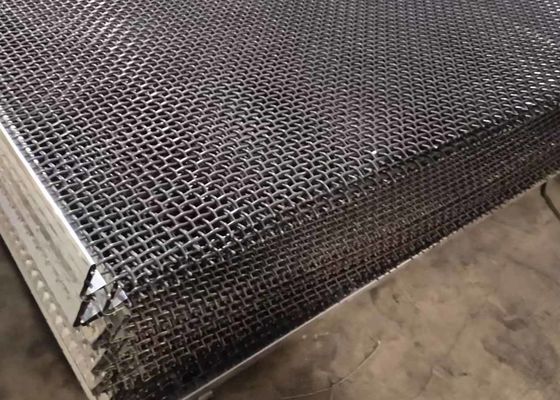 Kömür Madeni Endüstrisi için Yüksek Çekme 65mn Kancalı Galvanizli Kıvrımlı Hasır