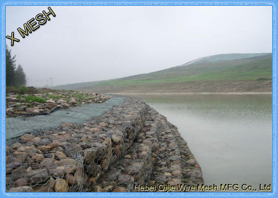 Sıcak Daldırma Galvanizli Taş Kafes Kaynaklı Gabion Kutusu 4mm Tel Kalınlığı