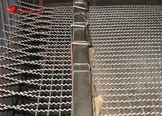 Yüksek Çekici Gücü 8x13mm Açma Paslanmaz Çelik Crimped Tel Ağı